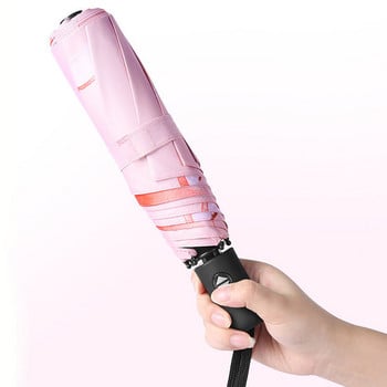 Αντιανεμική αυτόματη πτυσσόμενη ομπρέλα Γυναικεία ανδρική ομπρέλα οκτώ οστών αδιάβροχη γυναικεία φορητή ομπρέλα δώρου