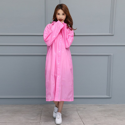 Poncho de ploaie reutilizabil EVA pentru copii, adulți, impermeabilă, pentru copii, fete, femei, costum de ploaie transparent transparent pentru studenți