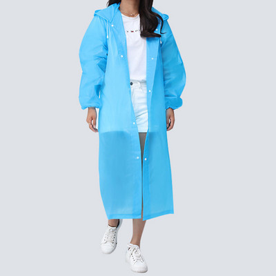 Poncho de ploaie reutilizabil EVA pentru copii, adulți, impermeabilă, pentru copii, fete, femei, costum de ploaie transparent transparent pentru studenți