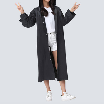 Poncho de ploaie reutilizabil EVA pentru copii, adulți, impermeabilă, pentru copii, fete, femei, costum de ploaie transparent transparent pentru studenți