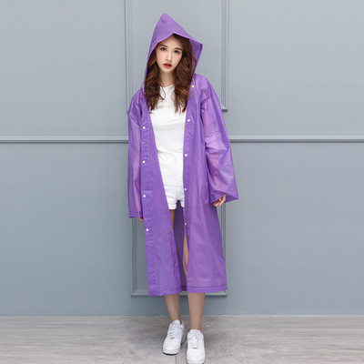 Poncho de ploaie reutilizabil EVA pentru copii, adulți, impermeabilă, pentru copii, fete, femei, costum de ploaie transparent transparent pentru studenți