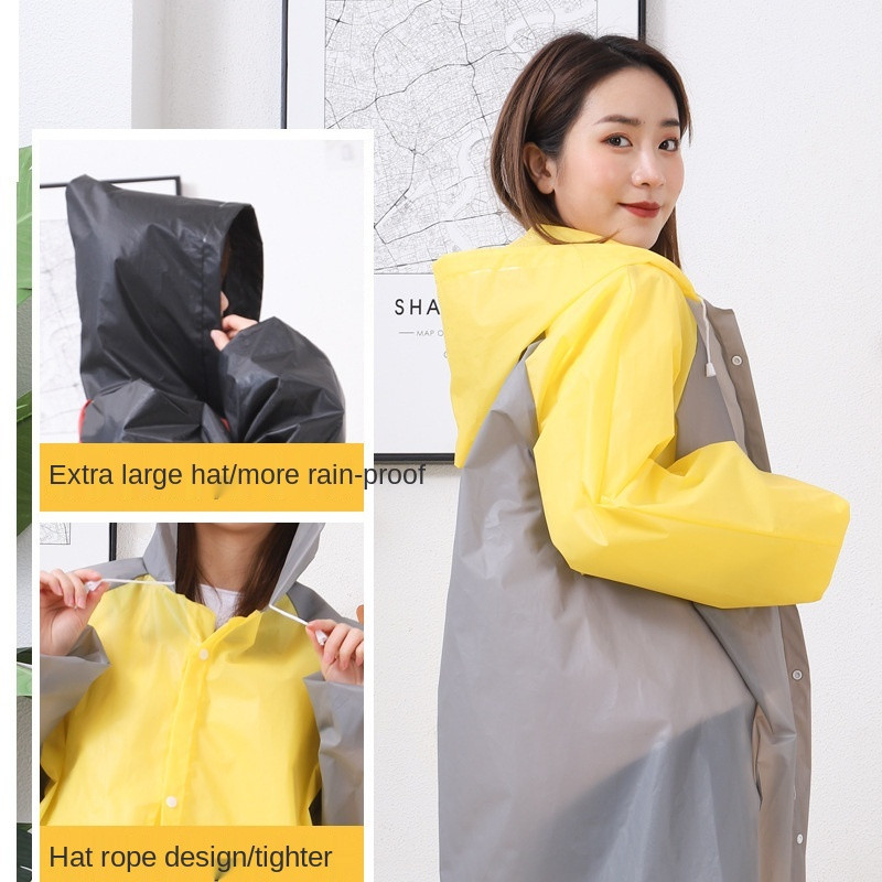 2021 m. naujas ilgo lietpalčio lauko lietpalčio susiuvimo raštas vandeniui atsparus universalus vyriškas ir moteriškas lietpaltis su gobtuvu Kelioninė žvejyba