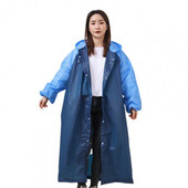 EVA Practical Long Hooded Rain Coat Ελαφρύ μακρύ αδιάβροχο αδιάβροχο για ταξίδια
