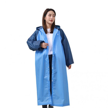 EVA Practical Long Hooded Rain Coat Ελαφρύ μακρύ αδιάβροχο αδιάβροχο για ταξίδια