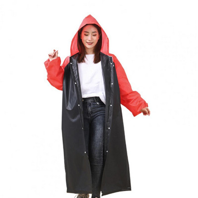 EVA Practical Long Hooded Rain Coat Ελαφρύ μακρύ αδιάβροχο αδιάβροχο για ταξίδια