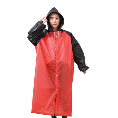 EVA Practical Long Hooded Rain Coat Ελαφρύ μακρύ αδιάβροχο αδιάβροχο για ταξίδια