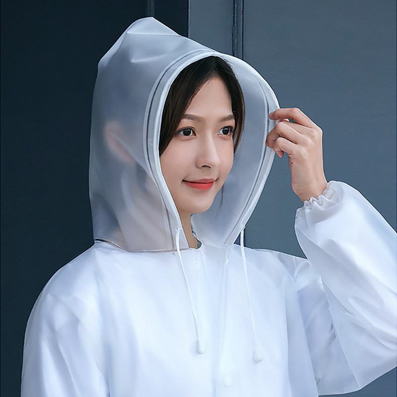 Dugi kabanici za odrasle EVA nepropusna vodootporna kabanica za kišu Muškarci Žene Putovanja Kišni pončo s kapuljačom za ribolov Kampiranje