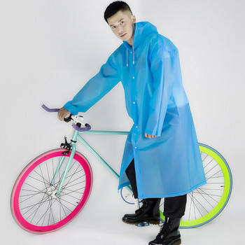 11 цвята Нов моден дамски дъждобран EVA Удебелен водоустойчив дъждобран Дамски прозрачен прозрачен къмпинг водоустойчив костюм за дъждобран