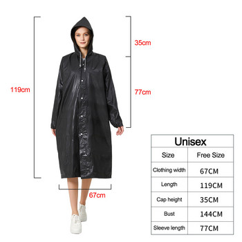 Дъждобран за жени EVA дъждобран унисекс дъждобран удебелено водоустойчиво облекло за възрастни къмпинг многократно пончо дъждобран гореща разпродажба