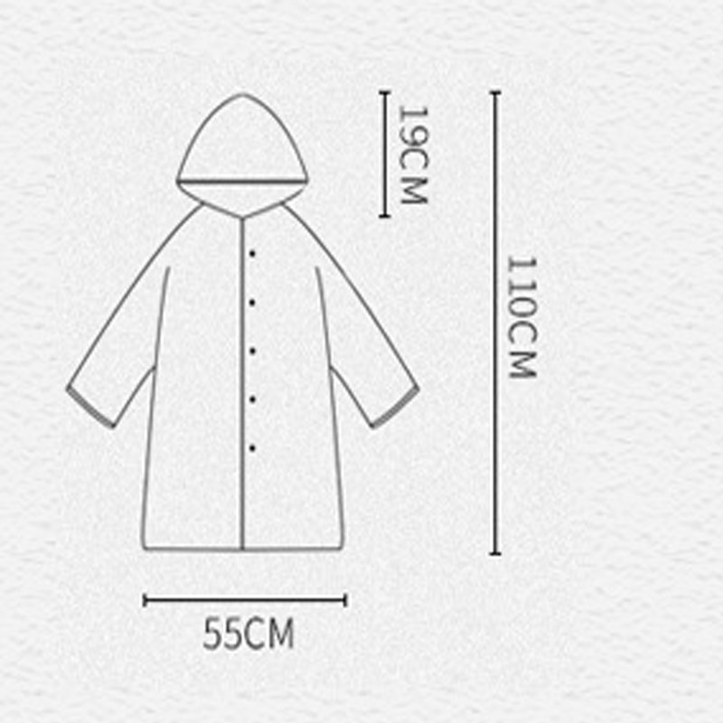 Παιδικό αδιάβροχο Cute Hooded Kids Rainwear Thickened EVA αδιάβροχο Poncho επαναχρησιμοποιήσιμο για αγόρι κορίτσι μπουφάν βροχής