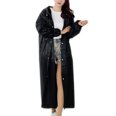 Fashion EVA Unisex Αδιάβροχο Παχύ αδιάβροχο παλτό βροχής ανδρικό γυναικείο μαύρο πολύχρωμο κάμπινγκ αδιάβροχο κοστούμι με κουκούλα