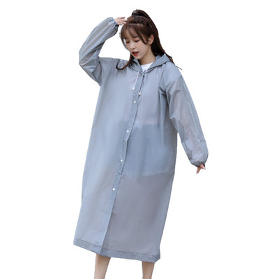 Fashion EVA Unisex Αδιάβροχο Παχύ αδιάβροχο παλτό βροχής ανδρικό γυναικείο μαύρο πολύχρωμο κάμπινγκ αδιάβροχο κοστούμι με κουκούλα