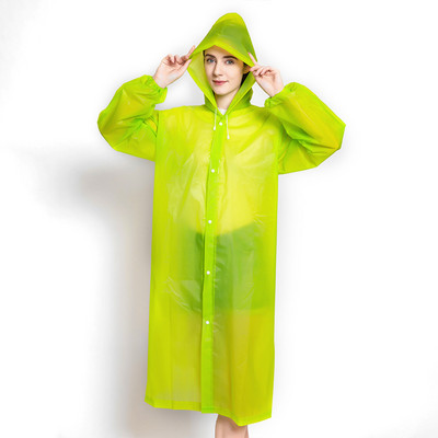 Fashion EVA Unisex Αδιάβροχο Παχύ αδιάβροχο παλτό βροχής ανδρικό γυναικείο μαύρο πολύχρωμο κάμπινγκ αδιάβροχο κοστούμι με κουκούλα