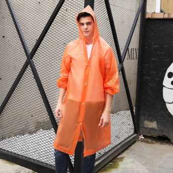 Νέο επαναχρησιμοποιούμενο διαφανές μακρύ αδιάβροχο ανδρικό γυναικείο αδιάβροχο αδιάβροχο μπουφάν εξωτερικού χώρου Unisex Ποδηλασία πεζοπορίας Rain Gear παλτό