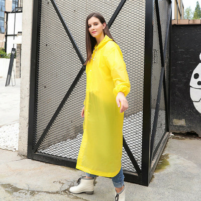 Uus korduvkasutatav läbipaistev pikk vihmamantel meeste naiste veekindel vihmariided välisjope Unisex rattasõidu vihmamantel