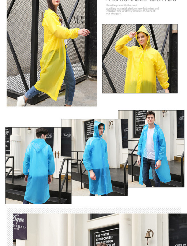 Uus korduvkasutatav läbipaistev pikk vihmamantel meeste naiste veekindel vihmariided välisjope Unisex rattasõidu vihmamantel