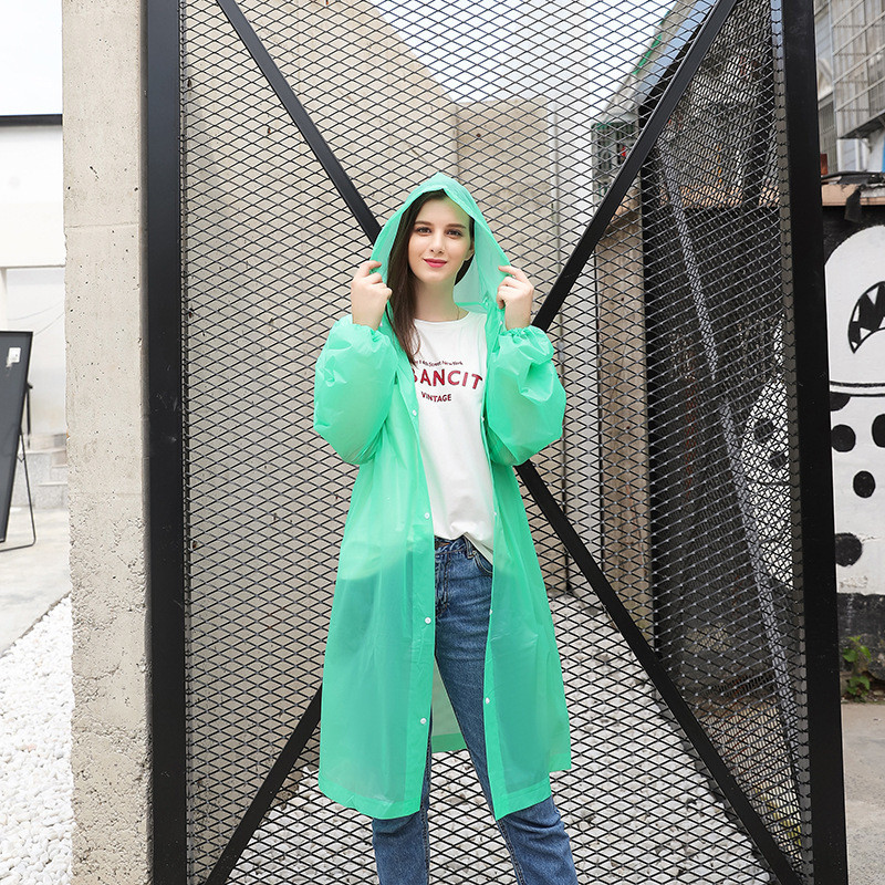 Uus korduvkasutatav läbipaistev pikk vihmamantel meeste naiste veekindel vihmariided välisjope Unisex rattasõidu vihmamantel