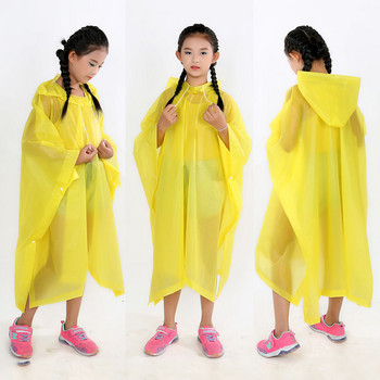1 PC Rain Poncho μη μιας χρήσης Παλτό βροχής ταξιδιού Αξεσουάρ πεζοπορίας εξωτερικού χώρου Παιδικό αδιάβροχο παιδικό αδιάβροχο αδιάβροχο