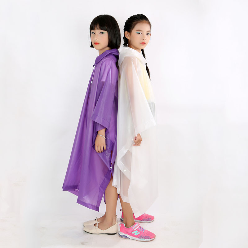 1 PC vihma pontšo ühekordselt kasutatav reisimine vihmamantel õues matkatarvikud Laste vihmamantel, laste vihmariided veekindlad