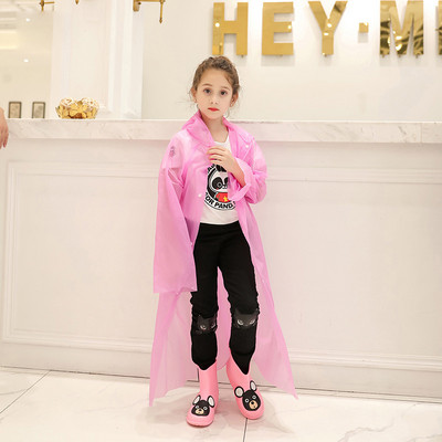 Υψηλής ποιότητας διαφανές μοδάτο παγωμένο παιδικό αδιάβροχο για κορίτσια και αγόρια Αδιάβροχα ρούχα για υπαίθρια πεζοπορία για παιδιά