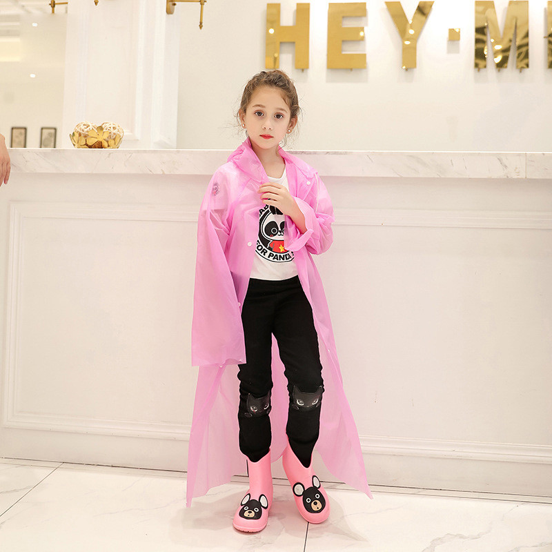 Υψηλής ποιότητας διαφανές μοδάτο παγωμένο παιδικό αδιάβροχο για κορίτσια και αγόρια Αδιάβροχα ρούχα για υπαίθρια πεζοπορία για παιδιά