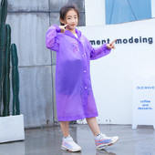 Átlátszó divatos színes esőkabát Gyermek esőkabát lány és fiú esőruházat szabadtéri túrázáshoz, esőkabát gyerekeknek