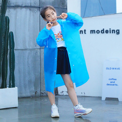 Átlátszó divatos színes esőkabát Gyermek esőkabát lány és fiú esőruházat szabadtéri túrázáshoz, esőkabát gyerekeknek