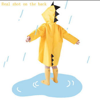 Ученическа екипировка за дъжд на открито, сладък динозавър, полиестер, детски водоустойчив дъждобран, детски бебешки водоустойчив анимационен костюм, момче, момиче, пончо