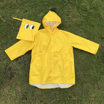 Χαριτωμένο βρεφικό αδιάβροχο από πολυεστέρα δεινοσαύρων για παιδιά αδιάβροχο αδιάβροχο παλτό εξωτερικού χώρου, αδιάβροχο πόντσο αγόρια, κορίτσια, μπουφάν βροχής κίτρινο