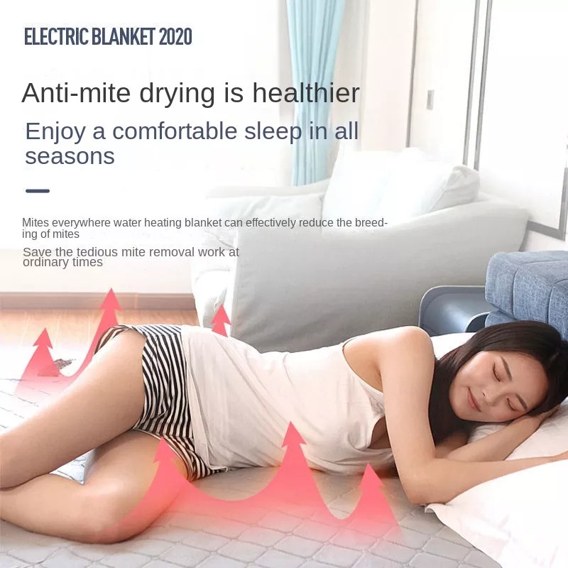 Електрическо одеяло 220V Нагревателна фланелена подложка за легло Зимен топъл матрак Термостат Подгряваща подложка Домашно по-дебело двойно легло Мека подложка