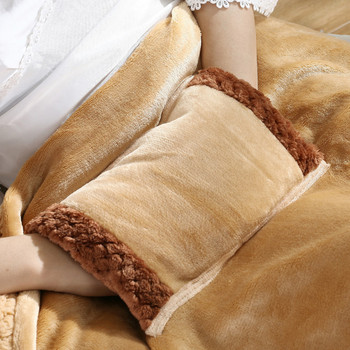 Електрическо нагревателно одеяло USB нагревателна подложка за рамо Преносимо електрическо одеяло Зимно топло шал Одеяло Нагряваща подложка Домашен текстил