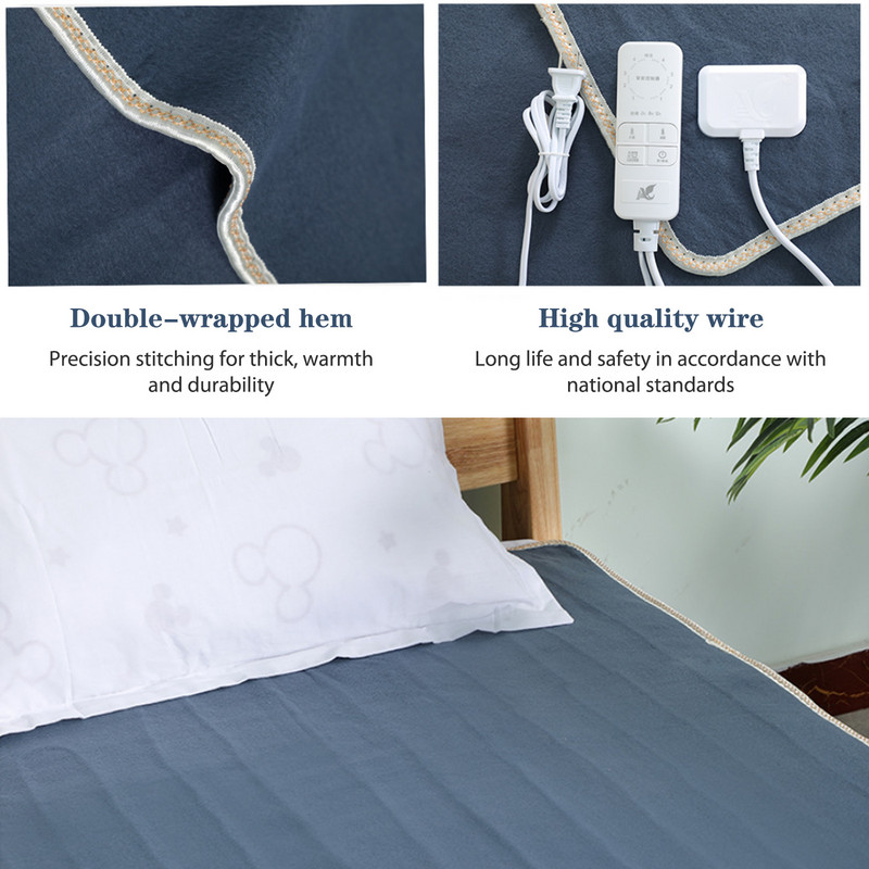 Elektromos takaró 220V Automatikus védelem típus Sűrűsödő Elektromos takaró Testmelegítő fűtött takaró Elektromos szőnyeg szőnyeg EU