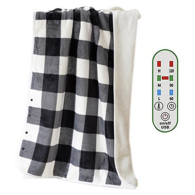 USB električna grijana deka Punjiva USB grijaća deka za ured 3 postavke grijanja Bacite deke za podešavanje temperature