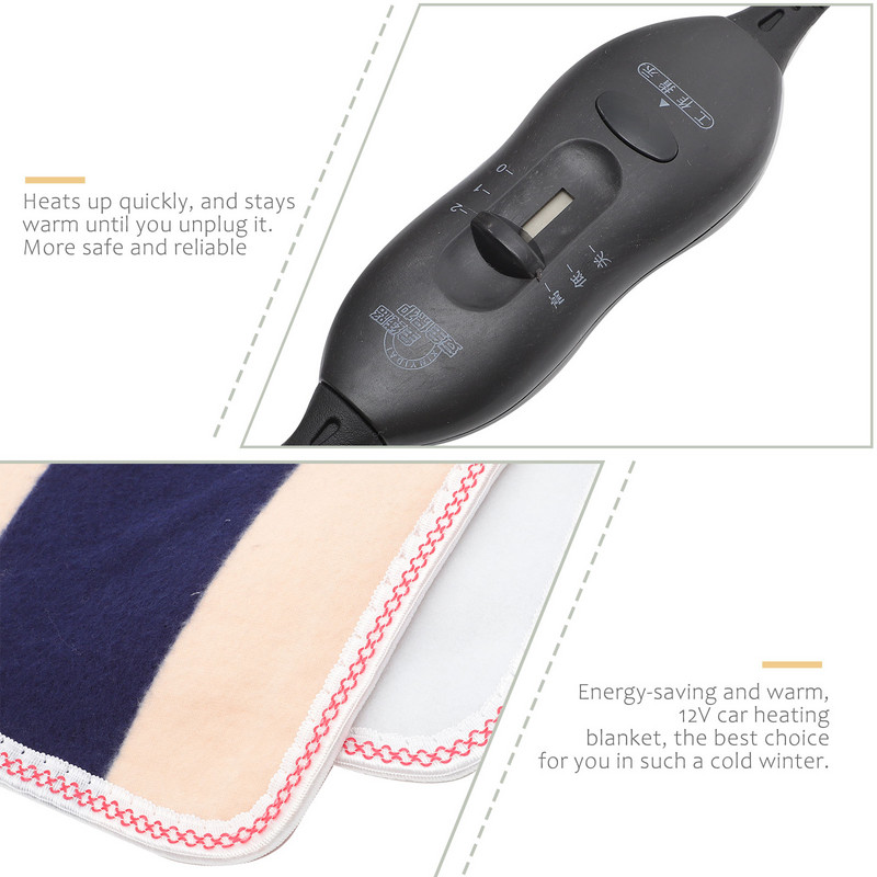Antklodė elektrinių automobilių kelioniniai šildomi šildomi 12 V automatinio išmetimo bagažinės nešiojamieji automobiliai