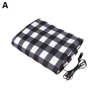Одеяло за кола-12-волтово отопляемо поларено одеяло за пътуване с патентован таймер за безопасност Отоплително одеяло с постоянна температура