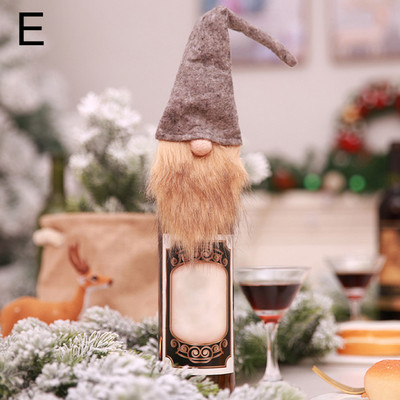 Božićni poklopci za boce vina Vreća Blagdanski Djed Mraz Poklopac za boce šampanjca Crveni Sretan Božić Dekoracije za stol za dom