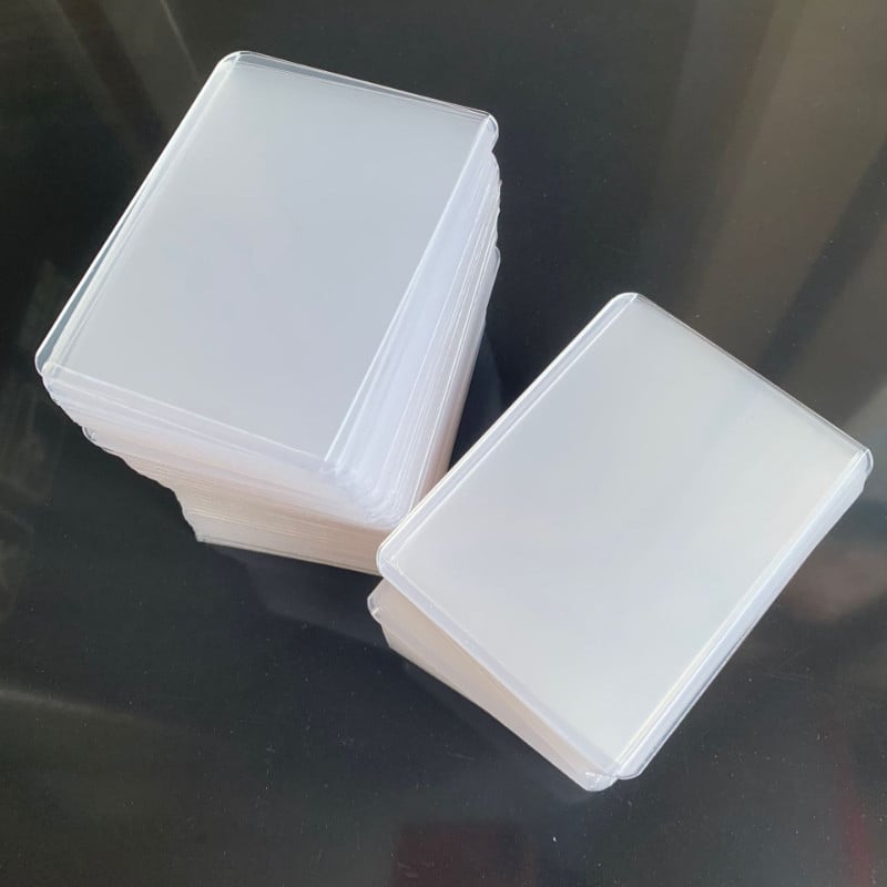 35PT прозрачен Toploader HD филм PVC държач за карти NBA Star Card Holder Magic Card Game King Защитен калъф Твърд държач за карти