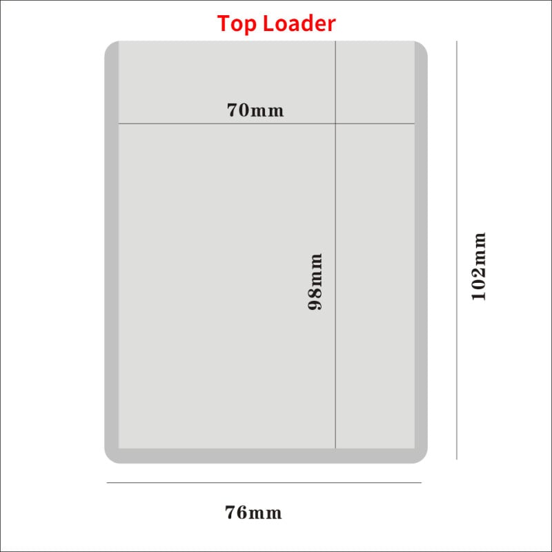 35PT прозрачен Toploader HD филм PVC държач за карти NBA Star Card Holder Magic Card Game King Защитен калъф Твърд държач за карти