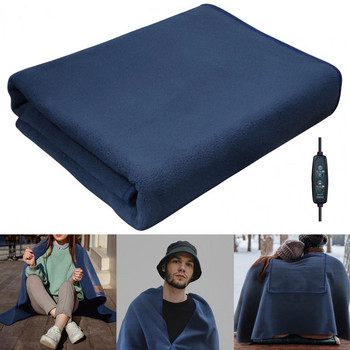5V отоплително одеяло Удобно 3-скоростно температурно включване и пускане на закрито на открито USB електрическо одеяло Топло наметало Шал за дома