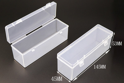 Caurspīdīgas plastmasas uzglabāšanas konteineri Tukšu futrāļu organizators ar krellēm, amatniecības izstrādājumi, rotaslietas, ota, kosmētikas zīmuļi, pildspalvas