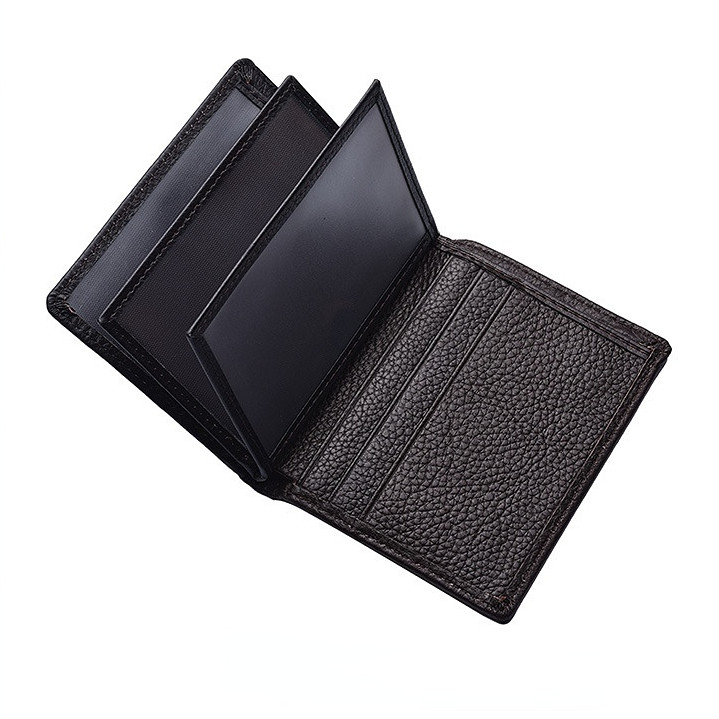 100 % natūralios odos vyriška piniginė iš karvės odos trumpa piniginė su užtrauktuku monetų kišenė plonas kortelių laikiklis Vyriškas pinigų vairuotojo pažymėjimo krepšys