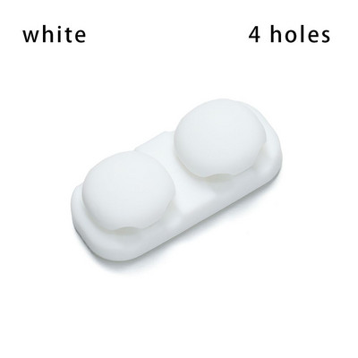 Самозалепващ се силиконов магнитен органайзер за кабели Направи си сам USB кабели Държач Силиконови гъвкави щипки за настолен плот за мишка Органайзер за кабели