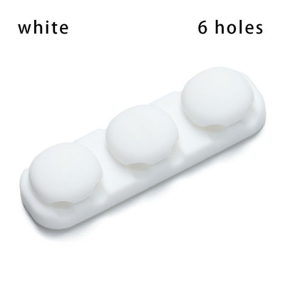 Самозалепващ се силиконов магнитен органайзер за кабели Направи си сам USB кабели Държач Силиконови гъвкави щипки за настолен плот за мишка Органайзер за кабели