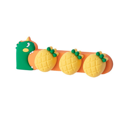 Самозалепващ се силиконов магнитен органайзер за кабели Направи си сам USB кабели Държач Силиконови гъвкави щипки за настолен плот за мишка Органайзер за кабели