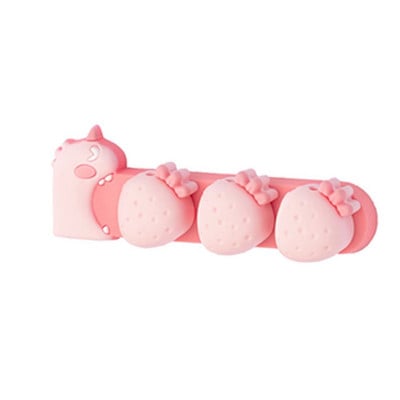 Самозалепващ се силиконов магнитен органайзер за кабели Направи си сам USB кабели Държач Силиконови гъвкави щипки за настолен плот за мишка Органайзер за кабели