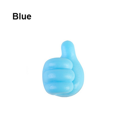 5/10/20Pcs Силиконова стенна кука за палец Управление на кабели Органайзер за тел Стенни куки Закачалка Държач за съхранение за кухня Баня