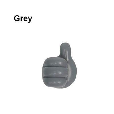 5/10/20Pcs Силиконова стенна кука за палец Управление на кабели Органайзер за тел Стенни куки Закачалка Държач за съхранение за кухня Баня