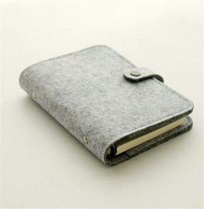 A5 A6 Felt Shell Fabric Notebook Paper Planner Inner Page Ring Binder Канцеларски материали Подарък Traveler Journal Loose Leaf Notebook