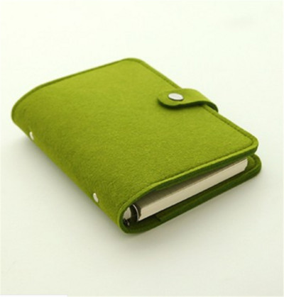 A5 A6 Felt Shell Fabric Notebook Paper Planner Inner Page Ring Binder Канцеларски материали Подарък Traveler Journal Loose Leaf Notebook