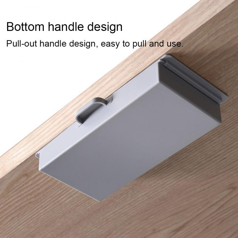 Lipni laikymo dėžutės skylė Laisva spintelė apdailos dėžutė Paslėpta raštinės reikmenų dėžutė po biuro stalu Lipnus stalčius